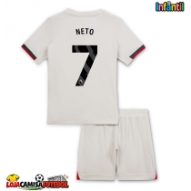 Camisa de Futebol Chelsea Pedro Neto #7 Equipamento Secundário Infantil 2025-26 Manga Curta (+ Calças curtas)